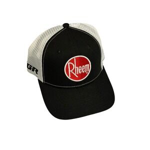 Rheem Toyota JGR Racing Trucker Hat Mesh Snapback Black White Adjustable